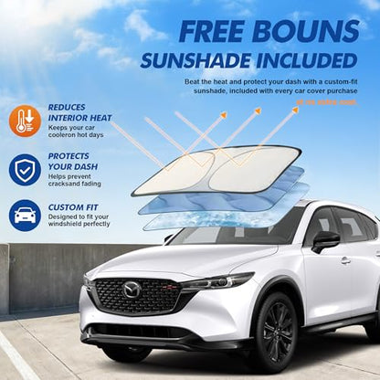 Car Cover Waterproof All-Weather,Heavy-Duty Outdoor Full Exterior Automobiles SUV(Length up to 181 inch) with Windshield Sun Shade Universal Fit Subaru CrossTrek,Audi Q3,Soul,Element etc - size: Fit Suv Jeep Length Up to 181 Inch(ym+)