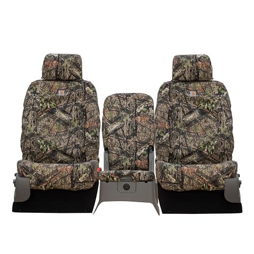 Covercraft Mossy Oak Camo Carhartt SeatSaver Custom Seat Covers | Fits 2024-2025 Toyota Tacoma (Excludes Hybrid) | 2nd Row 60/40 Bench Seat, Break-Up Country