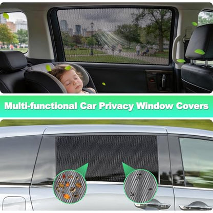 Car Window Shades for 2018-2024 Odyssey - Rear Side Window Sun Shade for Baby, Breathable Mesh Privacy Window Covers, UV Protection & Heat Insulation for Travel, Napping, Camping - size: Odyssey(2018-2024)R-2PCS