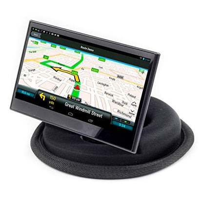 Anti Slip Car Dashboard Beanbag Phone/GPS Holder Mount For Garmin Drive 53 52 50LM 51 LMT-S 40LM DriveAssist 50LMT-D 51 LMT-S DriveSmart 55 50LM 50LMT-D 51 LMT-S DriveLuxe 50 LMT-D 51LMT-S Nuvi 57 GPS - size: 60mm Disc Diameter
