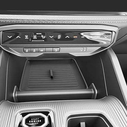 SKTU for 2026 Jeep Cherokee Wireless Charging Mat 2026+ Jeep Cherokee (Base/Laredo/Limited/Overland) Center Console Non-Slip Pad 2026 Cherokee Accessories 2026 Cherokee Rubber Console Mat Durable - color: 2026+ Cherokee Wireless Charging Mat