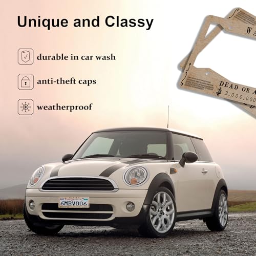 Anime License Plate Frames，Anime Car Accessories for Women & Men，Cute License Plate Holder，Aluminum License Plate Frame Fits Standard US Vehicles Size 12.2 x 6 Inch