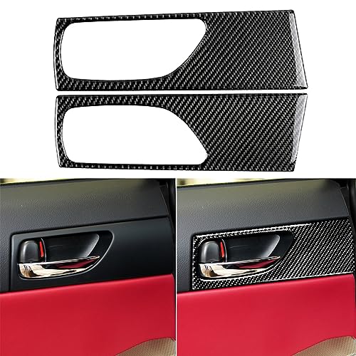 NVCNX Car Rear Door Handle Panel Cover Decal Compatible with Lexus IS250 2014 2015 / IS200t 2016 2017 / IS300 2016-2020 / IS350 2014-2020 Carbon Fiber Interior Trim Accessories Black - color: Rear Door Handle