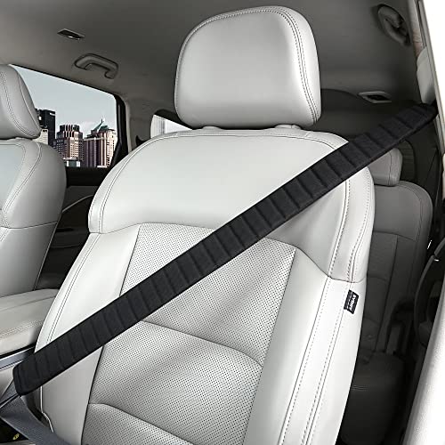 HighnessHwoo Car Seatbelt Covers Cushion Shoulder Pads Protector Sleeve for Adults, Auto Extra Long Seat Belt Strap Cover Decorations for Women, Kids, Honda, Trucks Accessories, 1pc, 29.5in, Black - color: Black, size: 29.5in - 1pc