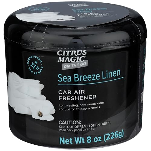 Citrus Magic On The Go Solid Air Absorber Sea Breeze Linen, 8-Ounces Each (866472509) (Pack of 12) - color: Sea Breeze Linen, size: 8 Ounce (Pack of 12)