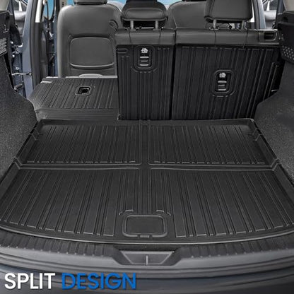 Floor Mats Set for 2017-2025 Mazda CX-5, All Weather TPE Backrest Mat Trunk Mat Cargo Liner Door Sill Guards Accessories for CX5 (Full Mats Set) - style: Floor Mats Set