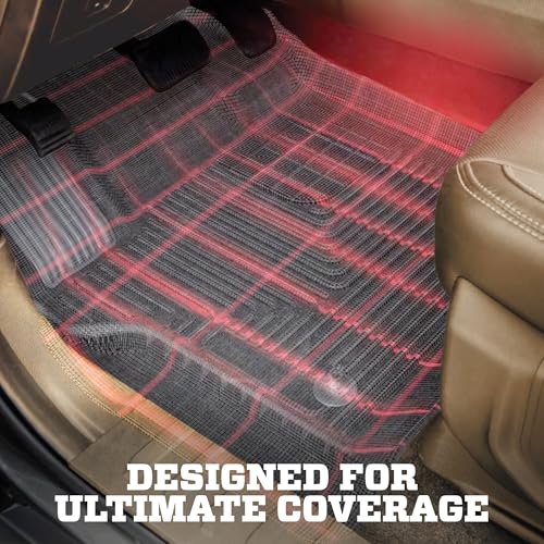 Husky Liners Weatherbeater Floor Mats | Fits 2018 - 2024 Toyota Camry (Front Wheel Drive only) Excludes Hybrid Models | Front & 2nd Row, 3-pc Black - 95731 - size: Front & 2nd Row, style: Weatherbeater