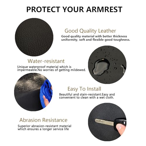 Compatible with Center Console Armrest Cover for Toyota Camry 2007 2008 2009 2010 2011 Leather Arm Rest Storage Box Lids Cushion Protector Pad - size: Camry 2007-2011
