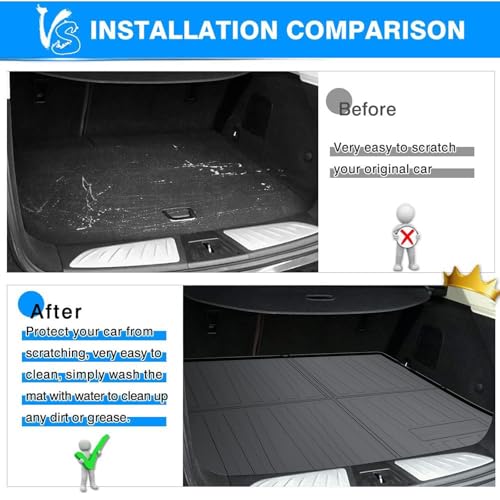 Powerty Only Fit for Trunk Mat Buick Envision 2016 2017 2018 2019 2020 All Weather TPO Rear Cargo Liner Trunk Floor Mat Auto Accessories - size: Cargo Mat｜For｜16-20｜Buick Envision