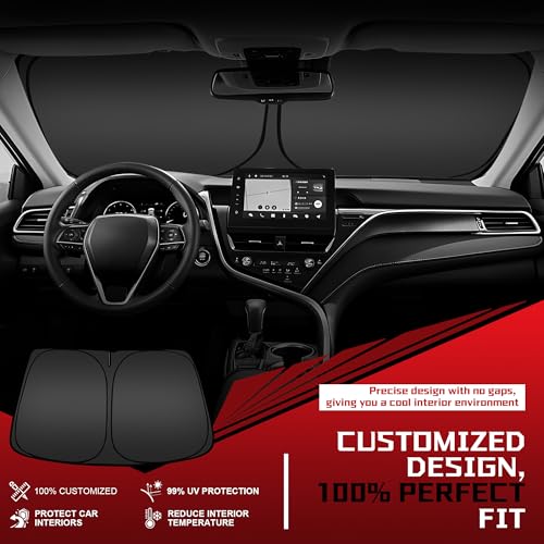 Windshield Sun Shade for 2010-2013 Mazda 3 Foldable Sun Sunshade for Car Front Window Blocks UV Rays and Heat Automotive Interior Protector Custom Fit Accessories - size: for 2010-2013 Mazda 3