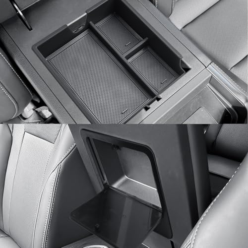 CDEFG 2Pcs for 2024 2025 2026 Lexus GX 550 Center Console Organizer Tray GX 550 Accessories Middle Console Tray Armrest Hidden Storage Box Arm Rest Secret Bin(Not for Cool Box) - color: 2Pcs for GX 550 2024-2026