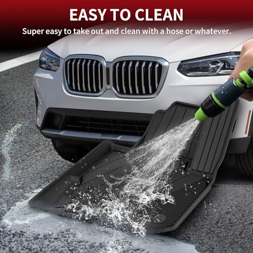 LASFIT Floor Mats Fit for BMW X3 2018-2024/ BMW X4 2019-2024, Custom Fit TPE All Weather Waterproof Floor Liners Front & Rear Rows Car Mats for 30i M40i 30e M40i xDrive30i, Black - size: 2) X3 2018-2024 | X4 2019-2024 | Floor Mats
