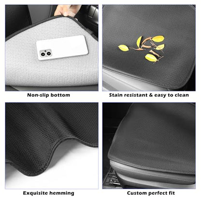 TOPABYTE Rear Seat Covers for Toyota RAV4 2019-2026 LE, XLE, XLE Premium, Limited Breathable Bottom Car Seat Cushion Four Seasons Universal Protector Pad Mat Accessories (3pcs/Black Ice Silk) - size: Rear Seat Cover 3pc