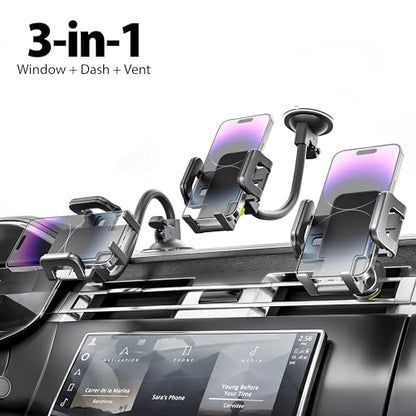 Bracketron TripGrip Window and Vent Mount, GPS Car Mount, Windshield Cell Phone Holder for Car, Includes Vent Clip - style: Window & Vent Mount