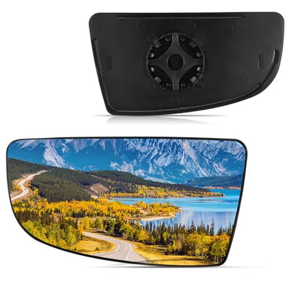 BDFHYK Mirror Glass Compatible with Transit T150 T250 T350 2015-2022 Side View Convex Mirror Glass with Backing Plate, Replaces BK3Z17K707A (Left Side) - size: Left Driver Side, style: 2015-2022 Transit T250