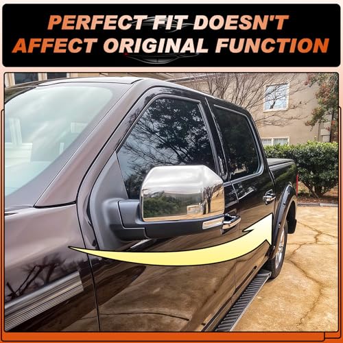 Chrome Tow Mirror Cover Caps Left Driver Side & Right Passenger Side Rearview Side Mirror Covers Fit for Ford F150 2015 2016 2017 2018 2019 2020-1 Pair - size: Fit for Ford F150 2015-2020