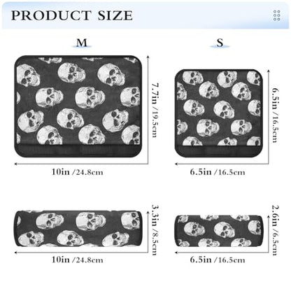 Bolaz Skeleton Car Seat Strap Pads Seatbelt Covers Cushion Shoulder Strap Pads for Adults Soft 2Pcs - color: Skeleton, size: Medium