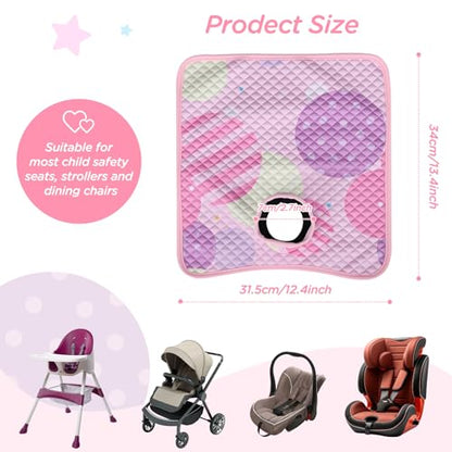 Car Seat Potty Training Protector, Waterproof Car Seat Liner with Anti-Slip Backing, Machine Washable Car Seat Cover for Baby Toddler Carseat, Stroller (Pink, 2PC) - color: Pink