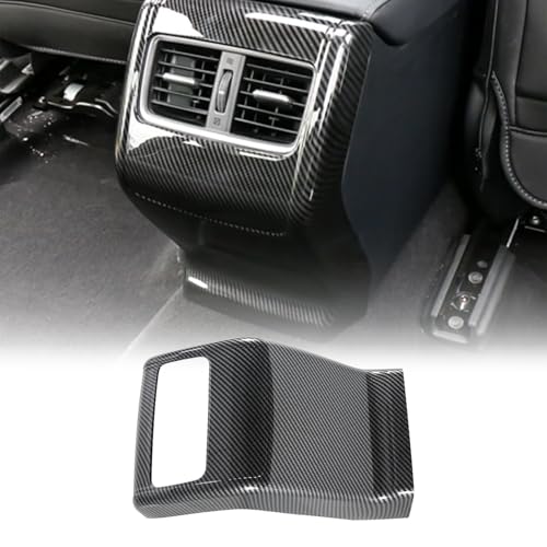 Carbon Fiber Rear AC Vent Trim Cover Compatible with Honda Accord 2018–2022, Interior Dashboard Air Outlet Frame Decal Accessories for 10th Gen Accord - color: Style 5