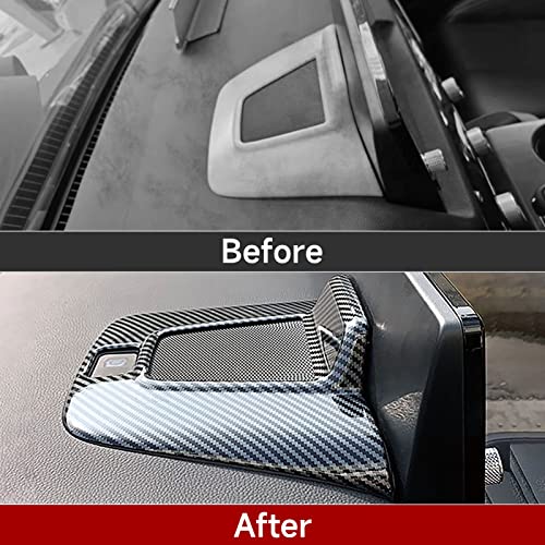 Car GPS Navigation Dashboard Cover Decals for 2022 2023 2024 2025 Honda Civic 11th Gen Accessories ABS Carbon Fiber Interior Stickers - color: Gps Dashboard Panel