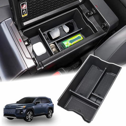 Center Console Organizer Tray Compatible with 2026 Toyota RAV4 Armrest Storage Box Insert Storage Tray ABS Material Interior Accessories - style: 1 PCS Armrest Storage Tray
