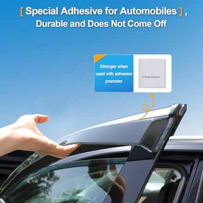 Sze Rain Guards Compatible with RAV4 2019-2023 2024 2025 Side Window Deflectors Rain Guards RAV4 Rain Out-Channel Guard Deflector Vent Visor-4pcs - style: RAV4 2019-2025