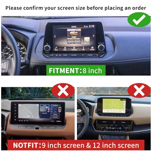 Zxiaochun 3PCS Center Console Organizer Compatible with 2021-2025 2026 Nissan Rogue S/SV/Rock Creek Accessories, Dashboard Tray Armrest Storage Box Lower Center Console Tray (Only Fit 8-Inch Screen) - size: 3PCS Center Console Tray