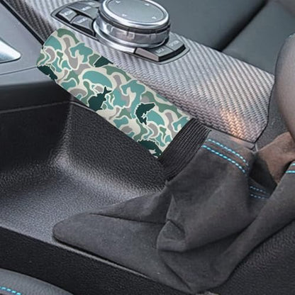 Handbrake and Gear Shift Knob Cover 2 Piece Automobile Hand Brake Cover Car Interior Accessories - color: Fish Camo Print