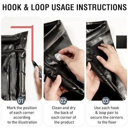 Huatean Home Garage Floor Mat, (8'6" x 20") Under Car Waterproof Containment Mats, Oil Mat for Garage Covering, Garages Floor Mats for Under Car, Keeps Dry and Clean - size: 8' x 20' (Rectangular)