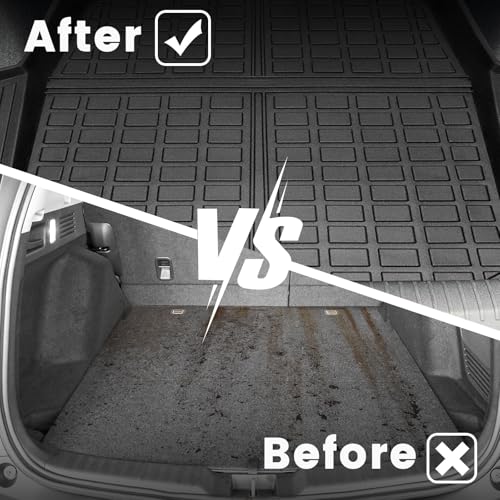Vanseno Cargo Liner for Kia NIRO EV 2017-2022 Trunk Mat Cargo Mat All Weather TPE Rubber Protection Mat for 2017 2018 2019 2020 2021 2022 Kia NIRO EV Accessories - color: Fit 2017-2022 Kia NIRO EV