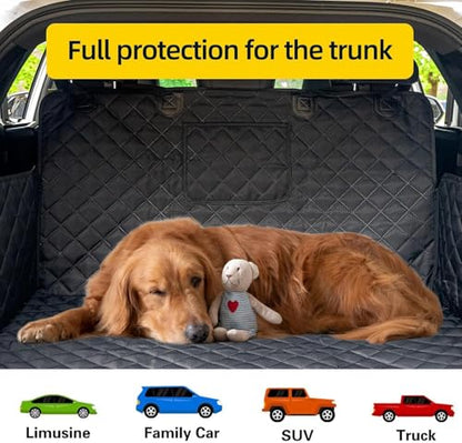 SUV Cargo Liner for Dog Car Seat Cover Waterproof Pet Cargo Cover Nonslip Dog Seat Cover with Bumper Flap Protector for SUV Trunk Sedans Vans（70L”*40W“） - size: 70" x 40"