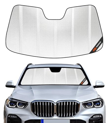 Pigenius Windshield Sun Shade for BMW X5 (F15) 2014-2018, Fits xDrive35i xDrive50i X5 M. Reflective Aluminum Film Front Window Sunshade - BLAZBLOCK - size: 2014-2018 X5