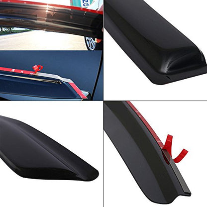 Window Visors Compatible with 1999-2005 Volkswagen Jetta, Dark Smoke Car Rain Sun Window Shade Guard Visor Smoke by IKON MOTORSPORTS, 2000 2001 2002 2003 2004