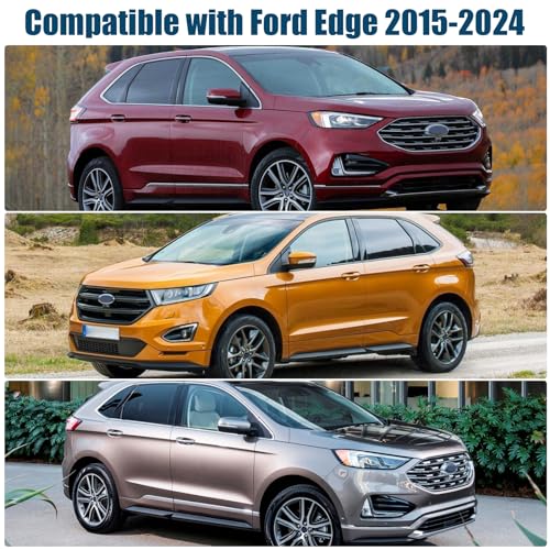 6 Layers Custom Fit Windshield Sun Shade for 2015-2024 Ford Edge, Foldable Car Sunshade with Storage Bag, Heat Reflective & UV Protection - size: 2015-2024 Ford Edge