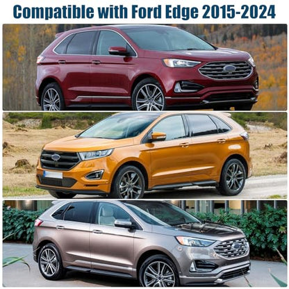 6 Layers Custom Fit Windshield Sun Shade for 2015-2024 Ford Edge, Foldable Car Sunshade with Storage Bag, Heat Reflective & UV Protection - size: 2015-2024 Ford Edge
