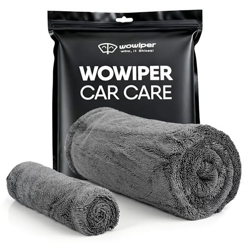 Car Drying Towel 1300 GSM, XL 24"x36", Microfiber Car Drying Towel, Twisted Loop Auto Drying Cloth, Ultra Absorbent, Fast Dry, Streak-Free Drying, Lint-Free & Scratch-Free, for Cars SUVs Trucks
