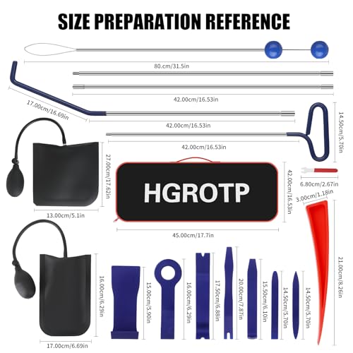 17PCS Stainless Steel Repair Tools，Emergency Tool Kit with Carry Bag