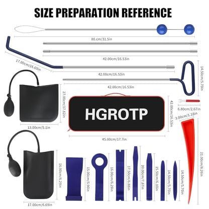 17PCS Stainless Steel Repair Tools，Emergency Tool Kit with Carry Bag