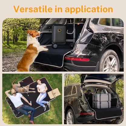 Toozey Dog Car Seat Cover for SUV, Sedan & Van, Waterproof & Tear-Resistant Dog Seat Cover for Backseat with Side Walls, Non-Slip Backing & Bumper Guard, Black Large: 81.9"x54.3" - size: Large: 81.9"x54.3"