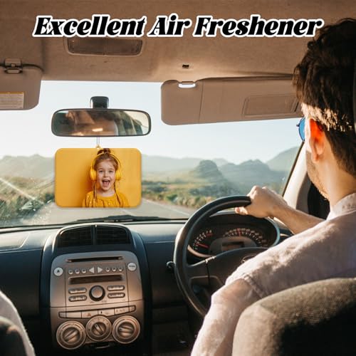 10-100Pcs Custom Logo Air Freshener for Car Bulk,Wholesale Personalized Double-Sided Car Air Fresheners with Photo Text Logo (10 Horizontal Rectangle) - color: 10 Pcs - Horizontal Rectangle
