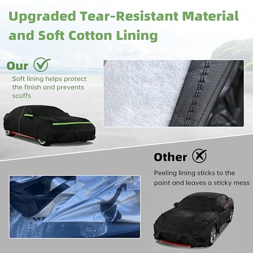Car Cover for Porsche 911 1998-2026, Custom Fit Waterproof All Weather Full Car Cover, Windproof Outdoor Cover with Driver-Side Zipper Door - size: for Porsche 911