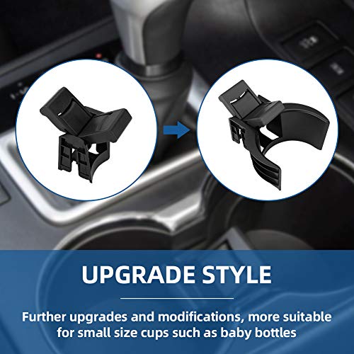 JoyTutus Cup Holder Compatible with Toyota Highlander 2014-2019, Upgraded More Steady, Center Console Cup Holder Insert Divider, Replacement for Highlander Accessories - size: Upgraded