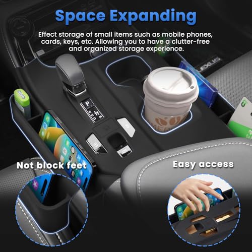 Autorder Silicone Center Console Organizer&Cup Holder for 2022-2025 2026 NX 250/350/350H/450H Accessories Seat Gap Storage Box with Cup Holder Insert Tray Anti-Scratch Gear Shift Panel Trim Cover - size: 2022-2026 NX 250/350/350h/450h