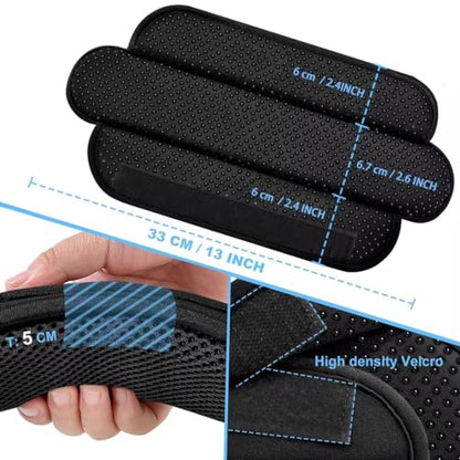 ZINZ 2-Pack Universal Shoulder Pad with Ultra Thick Cushion for Bag Luggage Bag Crossbody, Plus Long & Anti-Slip & Breathable,Black - color: Black