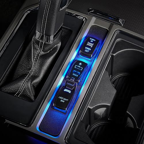 Nilight Rocker Switch Style USB Outlet Socket Fits Panel 4.2A PD Type C and QC 3.0 12V 24V Fast Socket Dual Outlets Port for Cars Boats Trucks RVs - style: Type C + USB