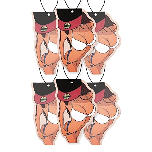 Sexy Woman Car Air Freshener 3 Pack Scented with Essential Oils (6 Pack, 3 Scents) - color: 3 Scents