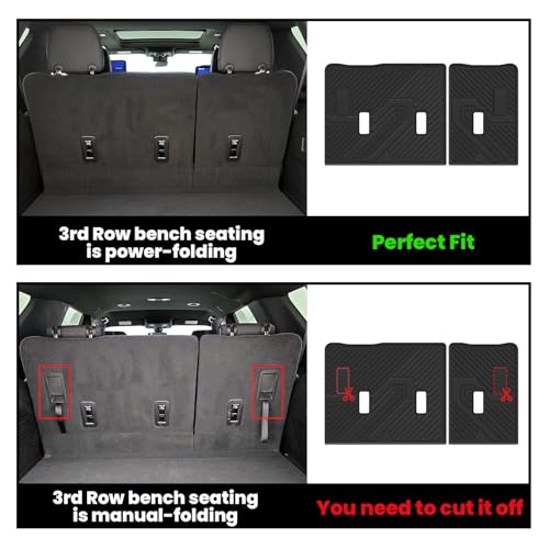 LASFIT Floor Mats 2021-2026 & Only 8 Seats (Not for 7/9 Seats) for Chevrolet Chevy Suburban/GMC Yukon XL (Only Yukon XL, Not Fit Yukon)/Cadillac Escalade ESV (Only Escalade ESV, Not Fit Escalade) - size: Suburban/Yukon XL/Eacalade ESV 8 Seats 2021-2026