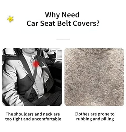 2/4 PCS Cartoon Car Seat Belt Covers, Cute Seat Belt Cover Pad, Seatbelt Shoulder Strap Pads Covers for Shoulder Protector Car Accessories for Kids Adults (4 PCS)