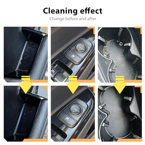 Car Cleaning Gel, Reusable Vehicle Air Vent Crevice Detailing Putty, Automotive Interior Detail Slime Cleaner Removal Tool Kit Accessories, Universal for SUV, Sedan, Truck (Yellow) - color: Yellow