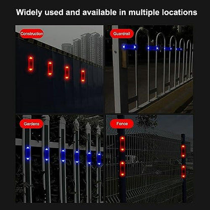 Emergency Strobe Light Strip, Ultra mini Solar Warning Flash, Emergency Safety Warning LED mini car Bicycle Motorcycle Strobe Light (Blue Light) - color: Blue light